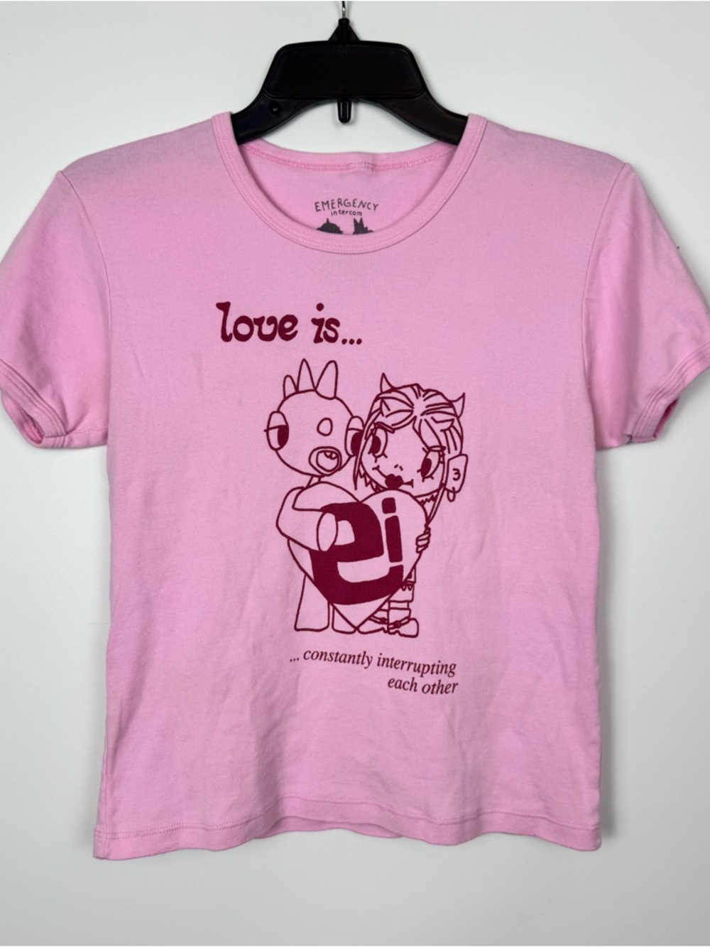 Pink 'Love Is' Graphic Tee